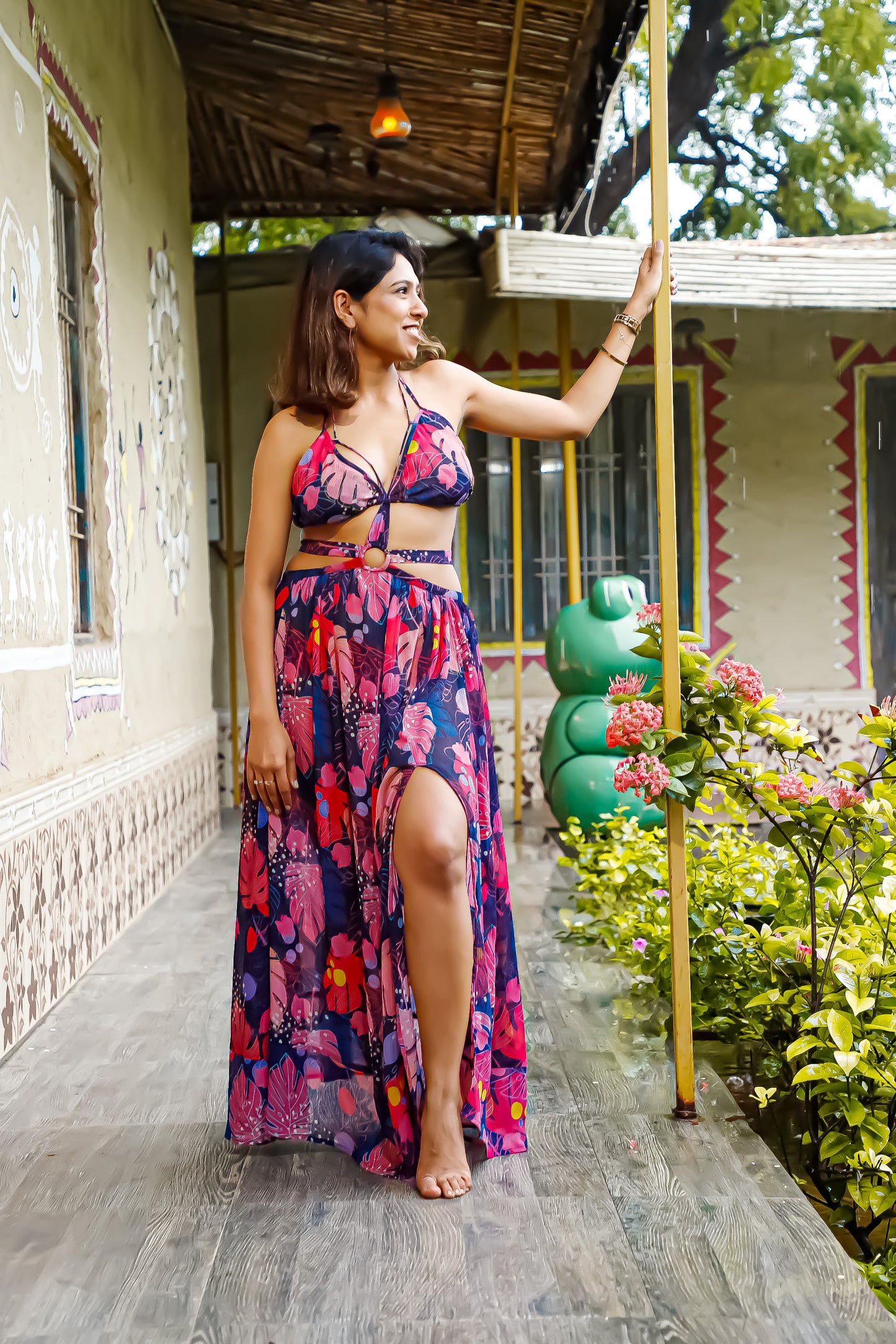 Tropical Diaries Backless Dreamy Beach Dress